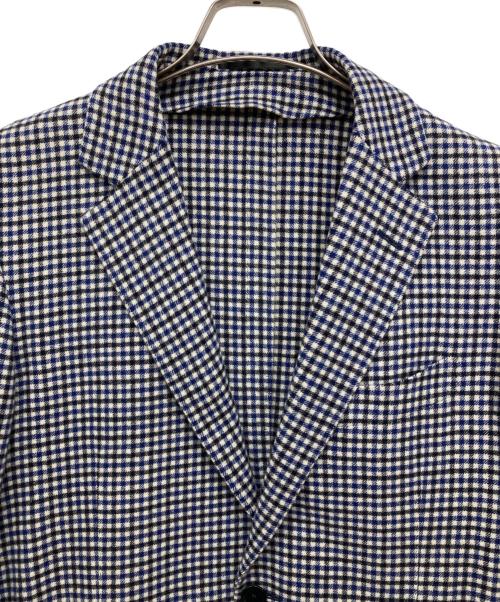 TOMORROW LAND（トゥモローランド）TOMORROW LAND (トゥモローランド) Ermenegildo Zegna (エルメネジルド・ゼニア) チェックテーラードジャケット ホワイト サイズ:48の古着・服飾アイテム