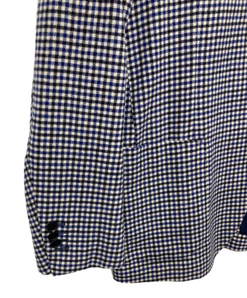 TOMORROW LAND（トゥモローランド）TOMORROW LAND (トゥモローランド) Ermenegildo Zegna (エルメネジルド・ゼニア) チェックテーラードジャケット ホワイト サイズ:48の古着・服飾アイテム