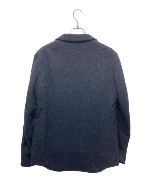 Casely-Hayford（ケイスリーヘイフォード）Casely-Hayford (ケイスリーヘイフォード) TOMORROW LAND (トゥモローランド) ツイード切替テーラードジャケット ネイビー サイズ:38の古着・服飾アイテム