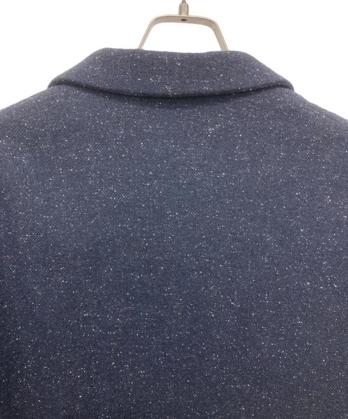 Casely-Hayford（ケイスリーヘイフォード）Casely-Hayford (ケイスリーヘイフォード) TOMORROW LAND (トゥモローランド) ツイード切替テーラードジャケット ネイビー サイズ:38の古着・服飾アイテム