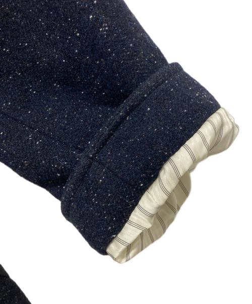 Casely-Hayford（ケイスリーヘイフォード）Casely-Hayford (ケイスリーヘイフォード) TOMORROW LAND (トゥモローランド) ツイード切替テーラードジャケット ネイビー サイズ:38の古着・服飾アイテム