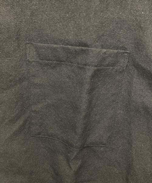 MARKA（マーカ）MARKA (マーカ) TUMBLED WOOL SERGE OPEN COLLAR SHIRT ブラック サイズ:1 未使用品の古着・服飾アイテム