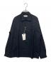 MARKA（マーカ）の古着「TUMBLED WOOL SERGE OPEN COLLAR SHIRT」｜ブラック