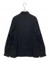 MARKA (マーカ) TUMBLED WOOL SERGE OPEN COLLAR SHIRT ブラック サイズ:1 未使用品：13000円
