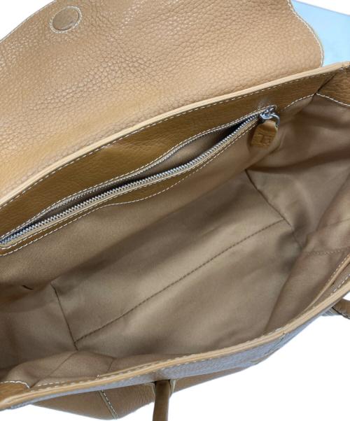 TOD'S（トッズ）TOD'S (トッズ) CORNICHE WAVE/ハンドバッグ ベージュの古着・服飾アイテム