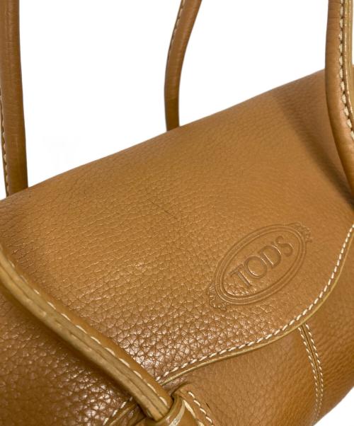 TOD'S（トッズ）TOD'S (トッズ) CORNICHE WAVE/ハンドバッグ ベージュの古着・服飾アイテム