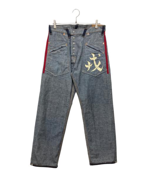 EVISU（エヴィス）EVISU (エヴィス) SHIOTANI BROTHERS (シオタニ ブラザーズ) デニムパンツ インディゴ サイズ:SIZE81㎝（W32）の古着・服飾アイテム