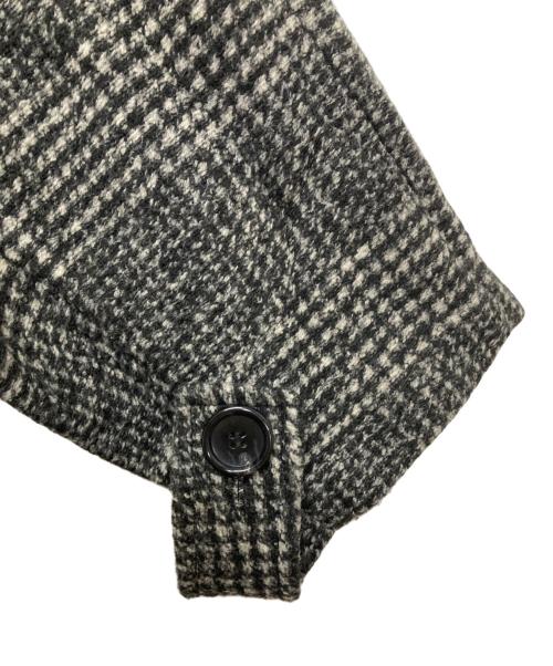 Spick and Span（スピック＆スパン）Spick and Span (スピックアンドスパン) Wスライバーチェックハーフコート グレー サイズ:38の古着・服飾アイテム