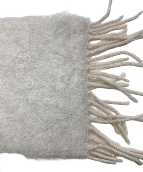 LOEWE（ロエベ）LOEWE (ロエベ) モヘアマフラー ホワイトの古着・服飾アイテム