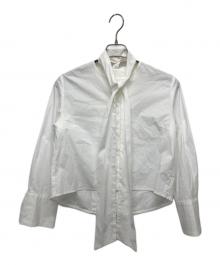 avec deuxclefs（アヴェクデュクレ）の古着「ボウタイブラウス」｜ホワイト