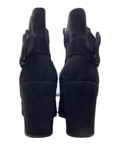 Roger Vivier（ロジェ ヴィヴィエ）Roger Vivier (ロジェ ヴィヴィエ) スウェードバックルブーツ ブラック サイズ:SIZE36の古着・服飾アイテム