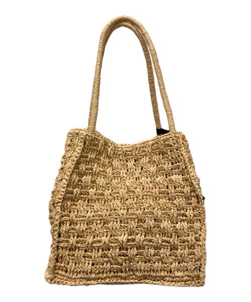 MAISON N.H PARIS（メゾン・エヌ・アッシュ・パリ）MAISON N.H PARIS (メゾン・エヌ・アッシュ・パリ) スクエアカゴバッグ ベージュの古着・服飾アイテム