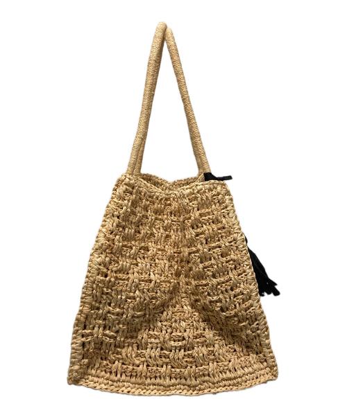 MAISON N.H PARIS（メゾン・エヌ・アッシュ・パリ）MAISON N.H PARIS (メゾン・エヌ・アッシュ・パリ) スクエアカゴバッグ ベージュの古着・服飾アイテム