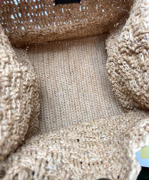 MAISON N.H PARIS（メゾン・エヌ・アッシュ・パリ）MAISON N.H PARIS (メゾン・エヌ・アッシュ・パリ) スクエアカゴバッグ ベージュの古着・服飾アイテム