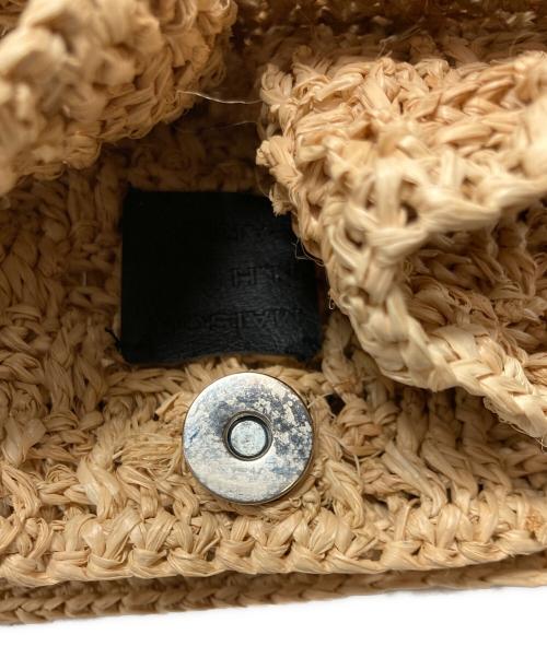 MAISON N.H PARIS（メゾン・エヌ・アッシュ・パリ）MAISON N.H PARIS (メゾン・エヌ・アッシュ・パリ) スクエアカゴバッグ ベージュの古着・服飾アイテム