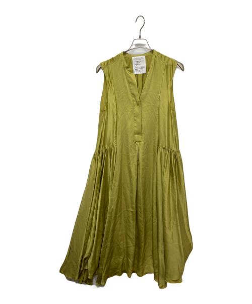 CHAOS（カオス）Chaos (カオス) サンディングシルクワンピース グリーン サイズ:Fの古着・服飾アイテム
