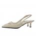 PRADA (プラダ) スリングバッグパンプス アイボリー サイズ:SIZE35 1/2：37000円