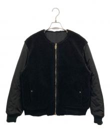 allureville（アルアバイル）の古着「リバーシブルボアジャケット」｜ブラック
