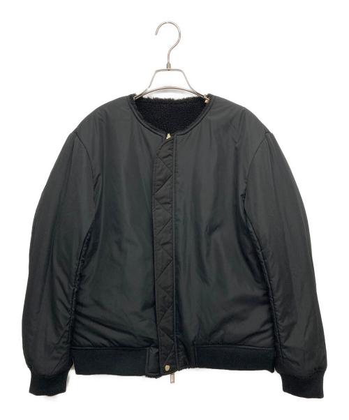 allureville（アルアバイル）allureville (アルアバイル) リバーシブルボアジャケット ブラック サイズ:2の古着・服飾アイテム