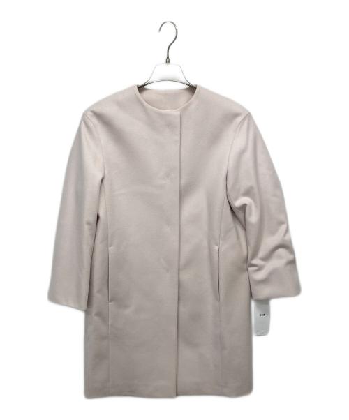 23区（ニジュウサンク）23区 (ニジュウサンク) ウールカシミヤビーバー ノーカラー コート ホワイト サイズ:SIZE 32 未使用品の古着・服飾アイテム