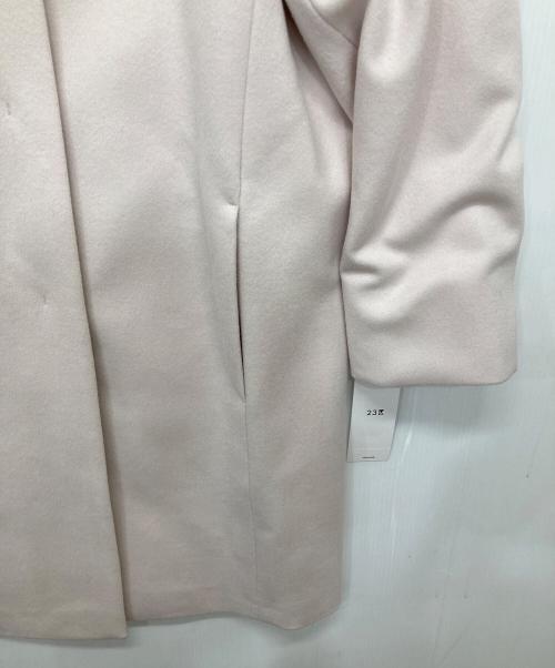 23区（ニジュウサンク）23区 (ニジュウサンク) ウールカシミヤビーバー ノーカラー コート ホワイト サイズ:SIZE 32 未使用品の古着・服飾アイテム