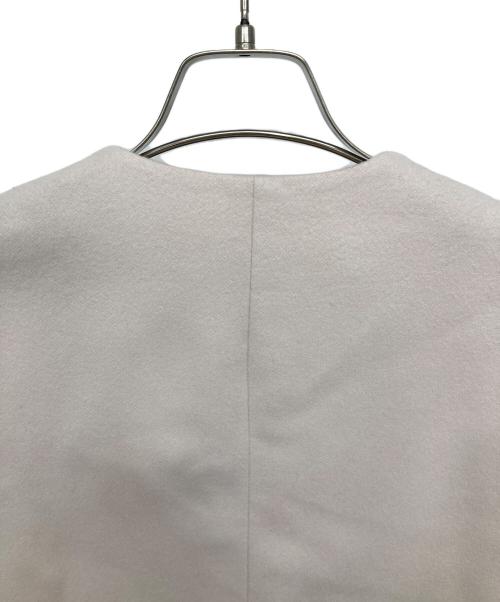 23区（ニジュウサンク）23区 (ニジュウサンク) ウールカシミヤビーバー ノーカラー コート ホワイト サイズ:SIZE 32 未使用品の古着・服飾アイテム