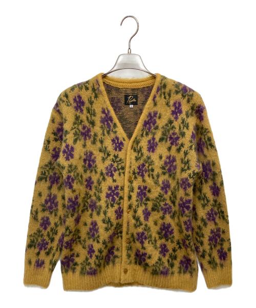 Needles（ニードルズ）Needles (ニードルズ) Mohair Cardigan Flower/モヘアカーディガン ブラウン サイズ:XSの古着・服飾アイテム