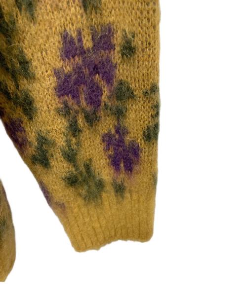 Needles（ニードルズ）Needles (ニードルズ) Mohair Cardigan Flower/モヘアカーディガン ブラウン サイズ:XSの古着・服飾アイテム