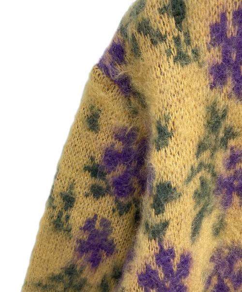 Needles（ニードルズ）Needles (ニードルズ) Mohair Cardigan Flower/モヘアカーディガン ブラウン サイズ:XSの古着・服飾アイテム