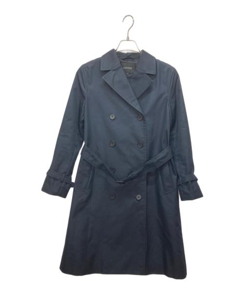 UNTITLED（アンタイトル）UNTITLED (アンタイトル) 撥水スヴィンツイルストレッチトレンチコート ネイビー サイズ:1の古着・服飾アイテム