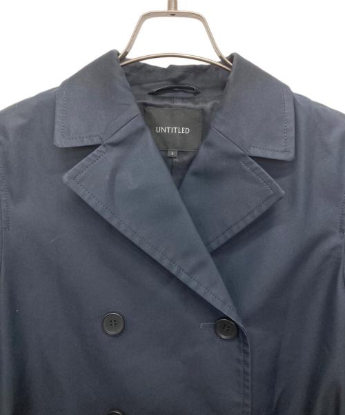 UNTITLED（アンタイトル）UNTITLED (アンタイトル) 撥水スヴィンツイルストレッチトレンチコート ネイビー サイズ:1の古着・服飾アイテム