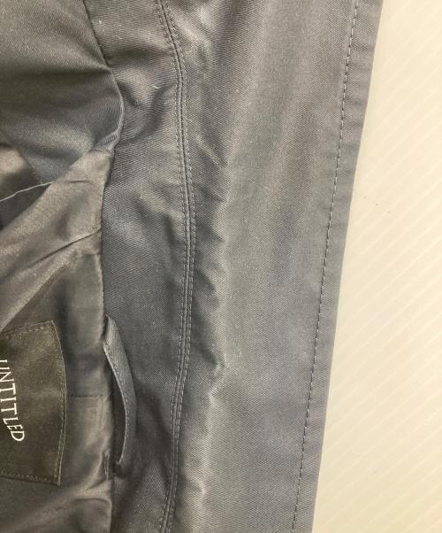 UNTITLED（アンタイトル）UNTITLED (アンタイトル) 撥水スヴィンツイルストレッチトレンチコート ネイビー サイズ:1の古着・服飾アイテム