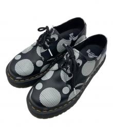 Dr.Martens（ドクターマーチン）の古着「QUAD POLKA DOT 3ホール シューズ」｜ブラック×ホワイト