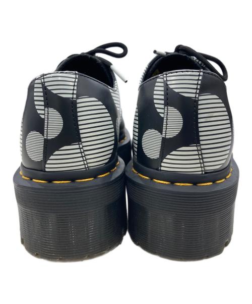 Dr.Martens（ドクターマーチン）Dr.Martens (ドクターマーチン) QUAD POLKA DOT 3ホール シューズ ブラック×ホワイト サイズ:UK5の古着・服飾アイテム