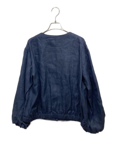 DoCLASSE（ドゥクラッセ）DoCLASSE (ドゥクラッセ) リネンジャケット ネイビー サイズ:SIZE 9の古着・服飾アイテム