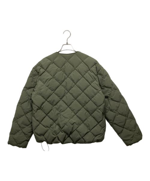 TAION（タイオン）TAION (タイオン) UNFILO (アンフィーロ) キルティングショート丈ブルゾン グリーン サイズ:Mの古着・服飾アイテム