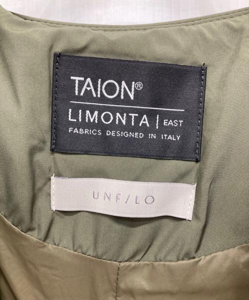 TAION（タイオン）TAION (タイオン) UNFILO (アンフィーロ) キルティングショート丈ブルゾン グリーン サイズ:Mの古着・服飾アイテム