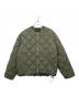 TAION（タイオン）の古着「キルティングショート丈ブルゾン」｜グリーン