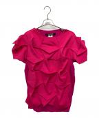 JUNYA WATANABE COMME des GARCONS(ジュンヤワタナベ コムデギャルソン）の古着「立体ニットベスト」｜ピンク