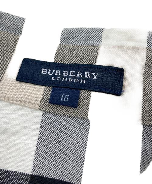 BURBERRY LONDON（バーバリーロンドン）BURBERRY LONDON (バーバリーロンドン) ノヴァチェック比翼シャツ ベージュ サイズ:15の古着・服飾アイテム