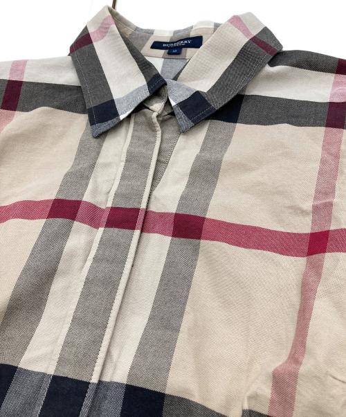 BURBERRY LONDON（バーバリーロンドン）BURBERRY LONDON (バーバリーロンドン) ノヴァチェック比翼シャツ ベージュ サイズ:15の古着・服飾アイテム