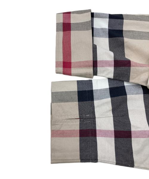 BURBERRY LONDON（バーバリーロンドン）BURBERRY LONDON (バーバリーロンドン) ノヴァチェック比翼シャツ ベージュ サイズ:15の古着・服飾アイテム