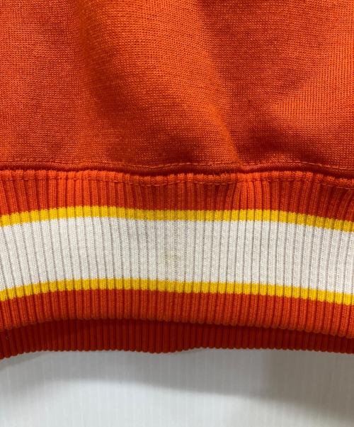 Champion（チャンピオン）Champion (チャンピオン) 90’sVネックカレッジロゴスウェット オレンジ サイズ:XLの古着・服飾アイテム