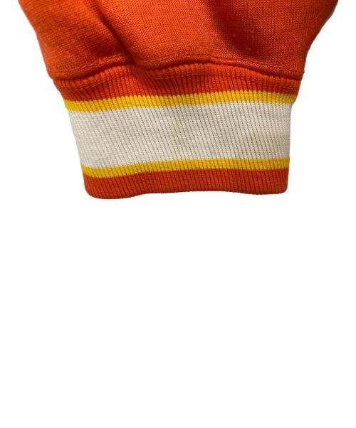 Champion（チャンピオン）Champion (チャンピオン) 90’sVネックカレッジロゴスウェット オレンジ サイズ:XLの古着・服飾アイテム