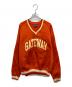 Champion（チャンピオン）の古着「90’sVネックカレッジロゴスウェット」｜オレンジ