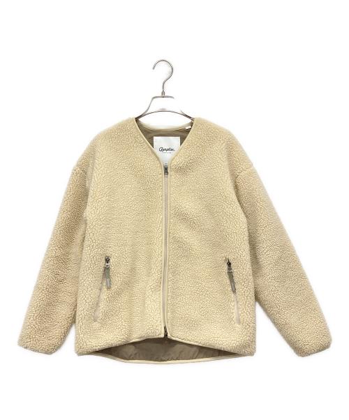 Gymphlex（ジムフレックス）Gymphlex (ジムフレックス) フリースジャケット アイボリー サイズ:SIZE14の古着・服飾アイテム