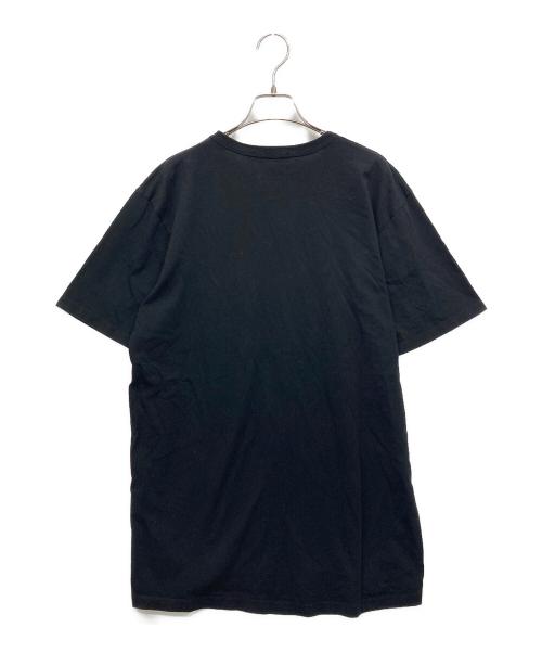 maison kitsune（メゾンキツネ）MAISON KITSUNE (メゾンキツネ) キツネ刺繍Tシャツ ブラック サイズ:Lの古着・服飾アイテム