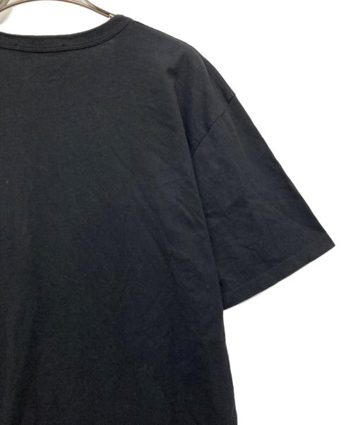 maison kitsune（メゾンキツネ）MAISON KITSUNE (メゾンキツネ) キツネ刺繍Tシャツ ブラック サイズ:Lの古着・服飾アイテム