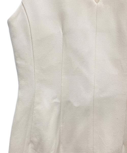 BLENHEIM（ブレンヘイム）BLENHEIM (ブレンヘイム) ノースリーブワンピース ホワイト サイズ:XSの古着・服飾アイテム