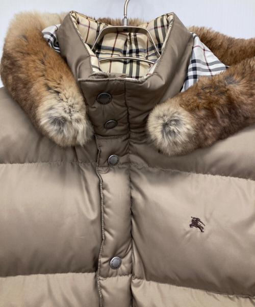 BURBERRY BLACK LABEL（バーバリーブラックレーベル）BURBERRY BLACK LABEL (バーバリーブラックレーベル) ダウンジャケット ベージュ サイズ:Mの古着・服飾アイテム